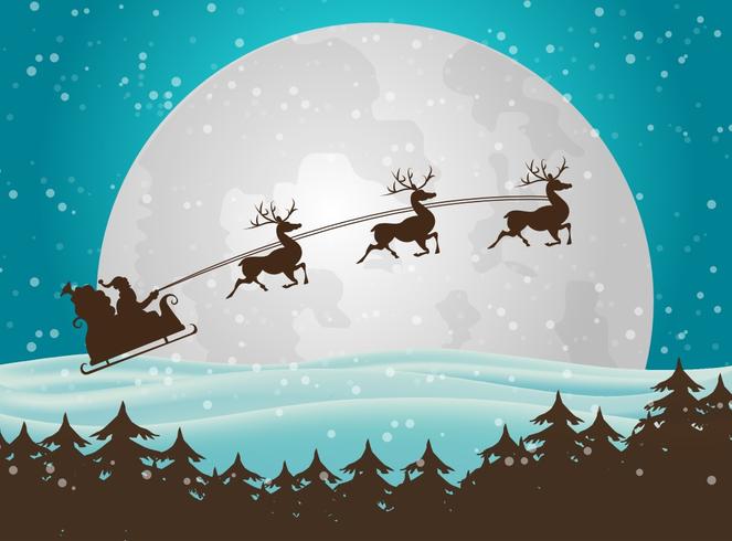 santa claus christmas background vector